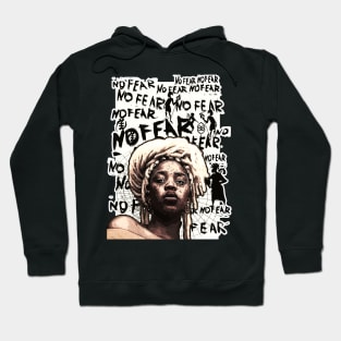 No Fear Strong Black Woman Natural Hair Hoodie